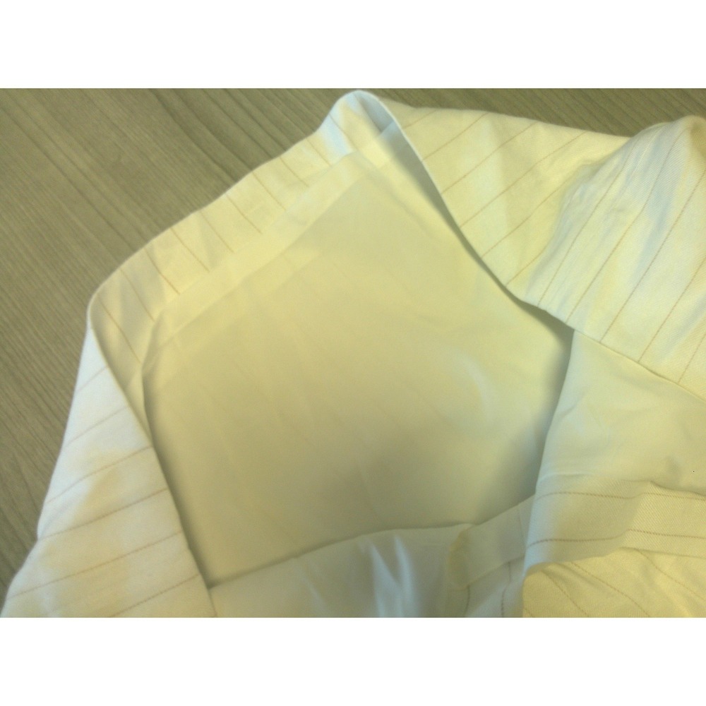 White House Black Market Pencil Skirt‎ Women 6 White Excellent Pinstripe Linen - Picture 4 of 8